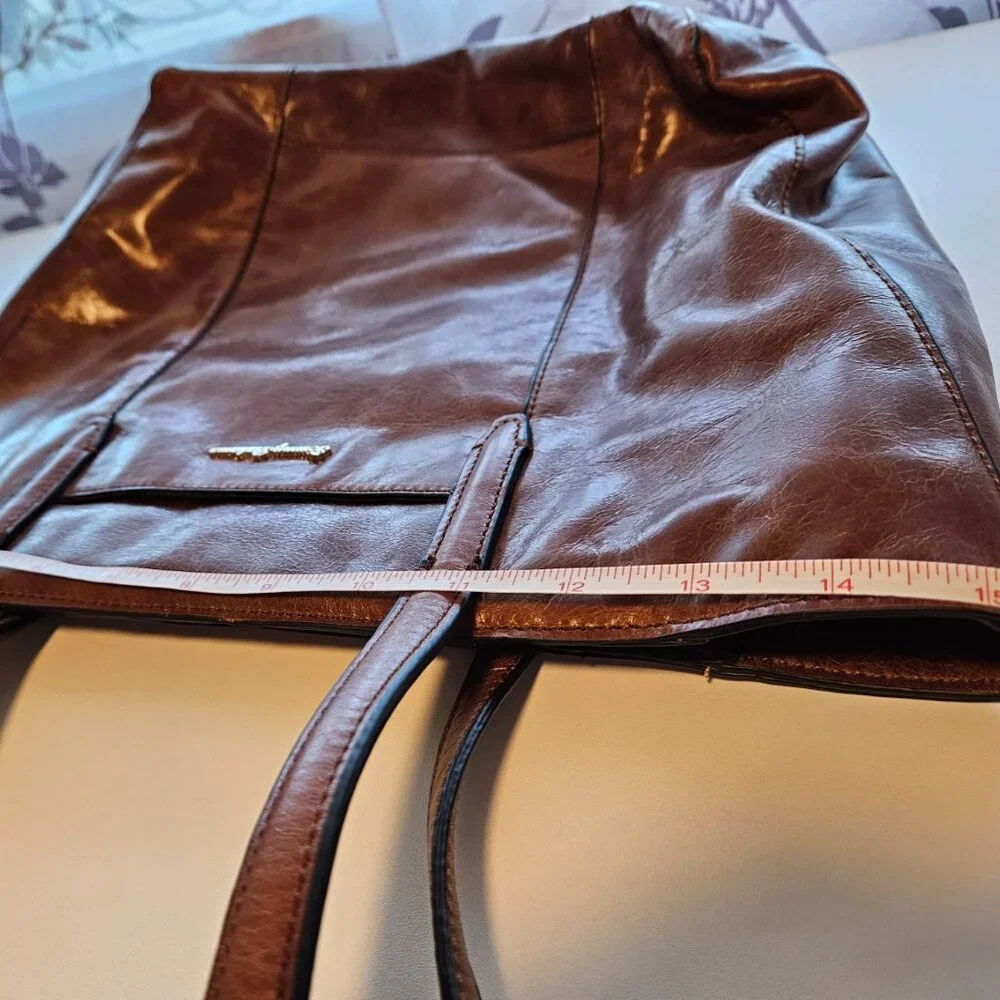Tommy Bahama Brown Leather Shoulder Bag - Picture 6 of 14